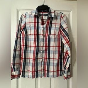 Tommy Hilfiger plaid button up.